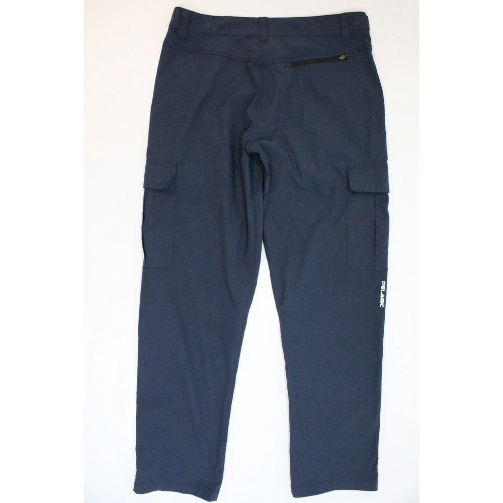 Pelagic Polaris Performance Fishing Pants Mens 32 Navy Blue Cargo Offshore Gear